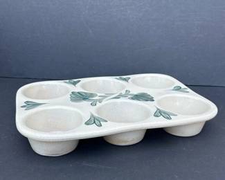 053 salmonfallsstonewarefloralmuffinpan