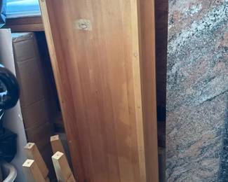 086 custommadewoodtablewithmarbletopa