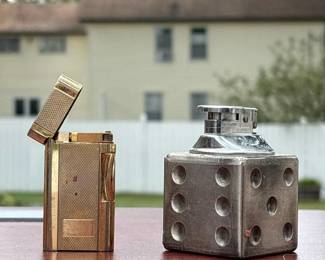 001 vintagejapanesedicelighterandzippo