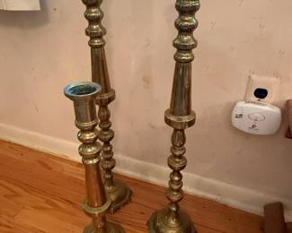 Brass candle sticks
