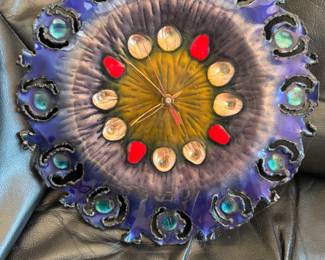 Laurana Rame D'Arte Franco Bastianelli enamel clock
