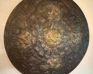 Aztec metal wall hanging