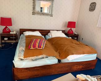 King bedroom set: Svend Langkilde Mobler rosewood set