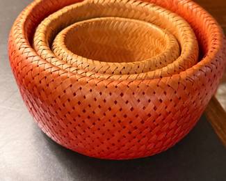 Bambu woven bowls