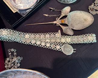 Fine silver belt