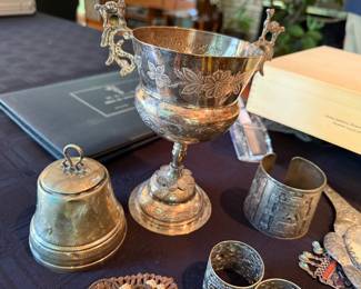 South east Asian silver items
