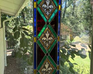 Stained glass panel