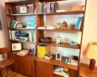 Teak wall unit