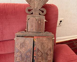 Antique Ethiopian traveling alter