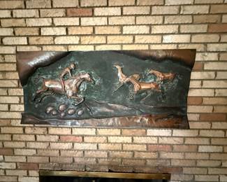 MCM Copper relief plauqe by Laurana Rame D'Arte