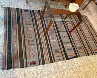Flat weave South American rug