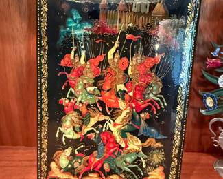 Russian lacquer box, from Palekh
