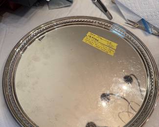MH Wilkens German transitional sterling tray, c 1886-88