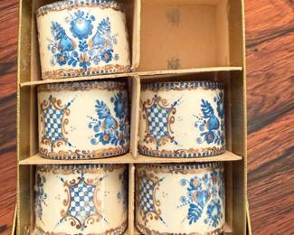 Enamelware napkin rings