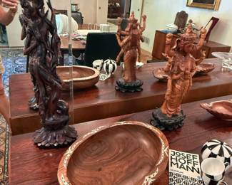 Carved Southeast Asian figures