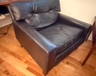 MCM leather armchair