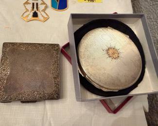Compacts - sterling & .800 silver