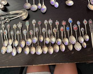 .800 silver souvenir spoons