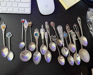 Sterling souvenir spoons