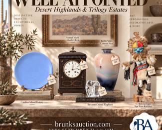 decorative arts, collected objects, art pottery, Catalina Island pottery, antique clock, mantel clock, Samuel Marti, Baccarat crystal, crystal figurine, art glass, ceramic vase, studio pottery, Judith Stiles, Kachina, Southwest art, Native American art, Hopi art, folk art, decorative pottery, vintage pottery, fine ceramics, collectible ceramics, art objects, sculptural decor, decorative sculpture, antique decor, vintage decor, collectible art, luxury decor, curated objects, cabinet collectibles, display pieces, statement objects, artful living, collected interiors, decorative accents, glass collectible, pottery collector, clock collector, Southwestern collectibles, estate collectibles, unique decor, fine objects, artisan pottery, heritage pieces, conversation pieces, collectible sculpture, artistic decor, estate treasures, objects of interest