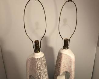 Midcentury Modern ceramic table lamps 