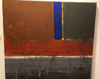 Abstract oil on canvas 