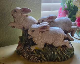 Ceramic rabbits