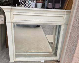 White shabby chic mirror