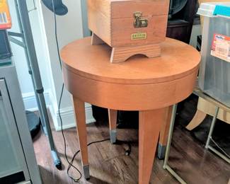 Shoe Shine Kit and Side Table