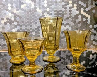 Independence Amber Goblets