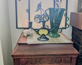 Silver plated candelabra