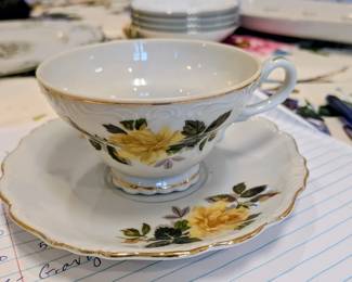 Yellow Rose Tea cup and saucer