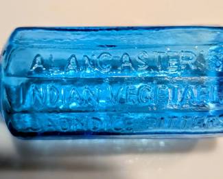 Vintage A. Lancaster s Indian Vegetable Jaundice Bitters Bottle