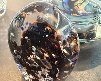 Hand blown Art glass by Fred J Miller
