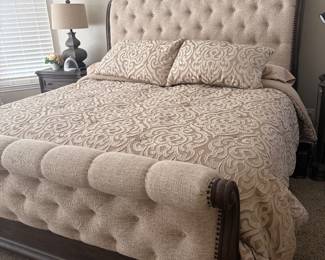 Lysandra King Bed. Beautiful Contemporary Sleigh Bedroom set (other pieces sold separately) 