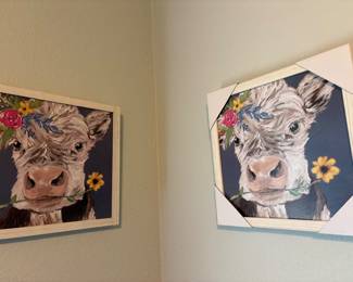 Vintage Cow art