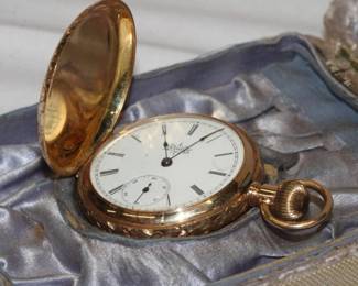 14kt gold Elgin Pocket Watch SN 4594611 total weight 55.2 grams, 1.5" diameter