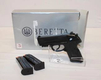 "Beretta model PX4 storm pistol, 9mm Luger, 17+ 1 round, 4"" bbl, 6 clips ser.# RHN 31792A ** ALL ATF LAWS APPLY **"