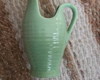 Moss green pitcher pottery