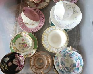 English tea cups