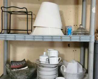 China, glassware, lamps