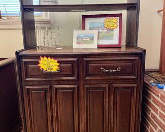 $250 Lane Furniture Co 1971 "Pueblo" Brutalist Cabinet #3130 18, $25 (Hand-Signed Limited Studio Production Prints Dudley P. Bostwick (Set of 2)