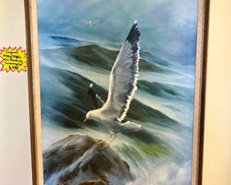 $250 Original Oil Painting by H. Gedney "Following You" There are 3 H. Gedney Paintings in total. Priced as marked or all three paintings for $350