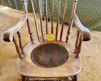 $75 Antique Colonial Windsor-Style Comb-Back Rocking Char 1890-1910 (Unfinished)