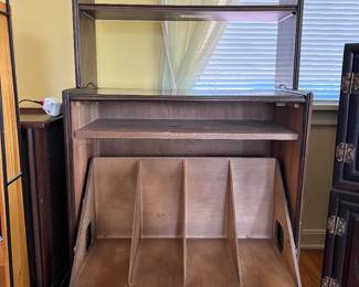 1969 Lane Furniture Company Drop-Front Record Cabinet No. 3131-18 "First Edition" $250