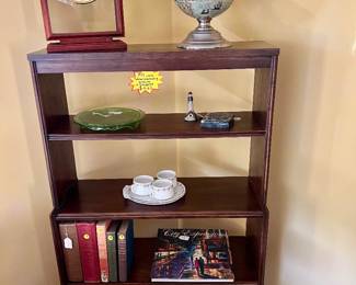 $225 1971 Lane Furniture Co Modular Interlocking Bookcase (Mahogany)
