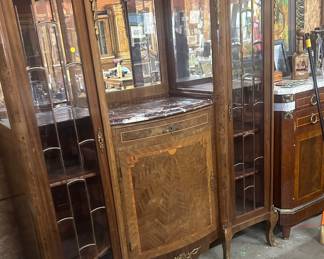Magnificent French display cabinet, c. 1880..$650