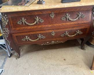 Bombe form ormolu mounted commode $845