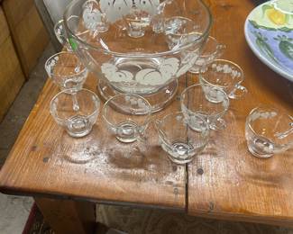 Set 12 with punch bowl $165