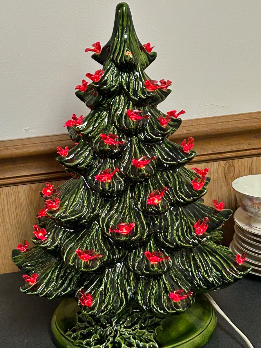 Vintage ceramic Christmas tree
